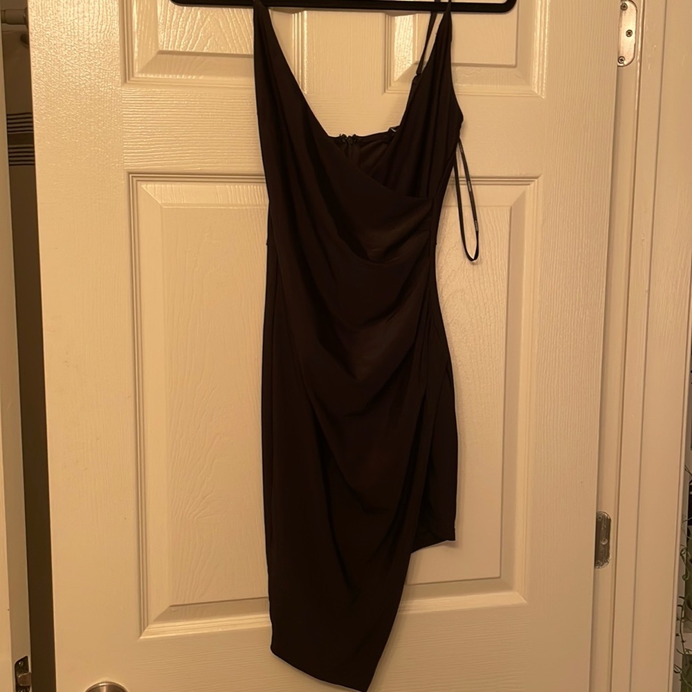 Black mini dress